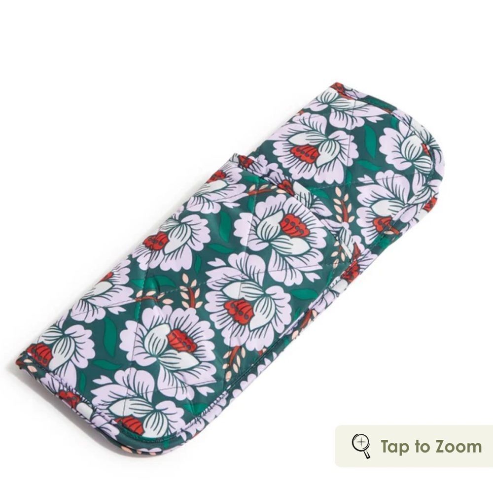Vera Bradley Curling Iron and Flat Iron Cover in Ultralight Lotus Sea Moss NWT